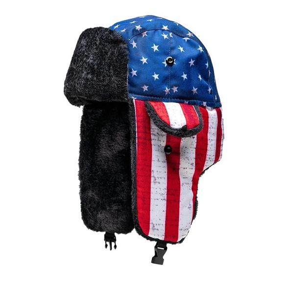 American Flag Trapper Hat by Salt Armour Co Made in the USA SA CoShips Same Day! - Picture 1 of 4
